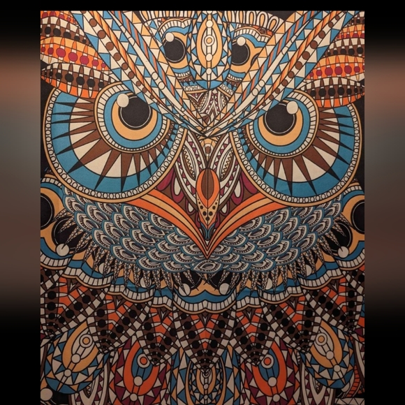 Wall tapestry Owl multi color - Picture 2 of 2